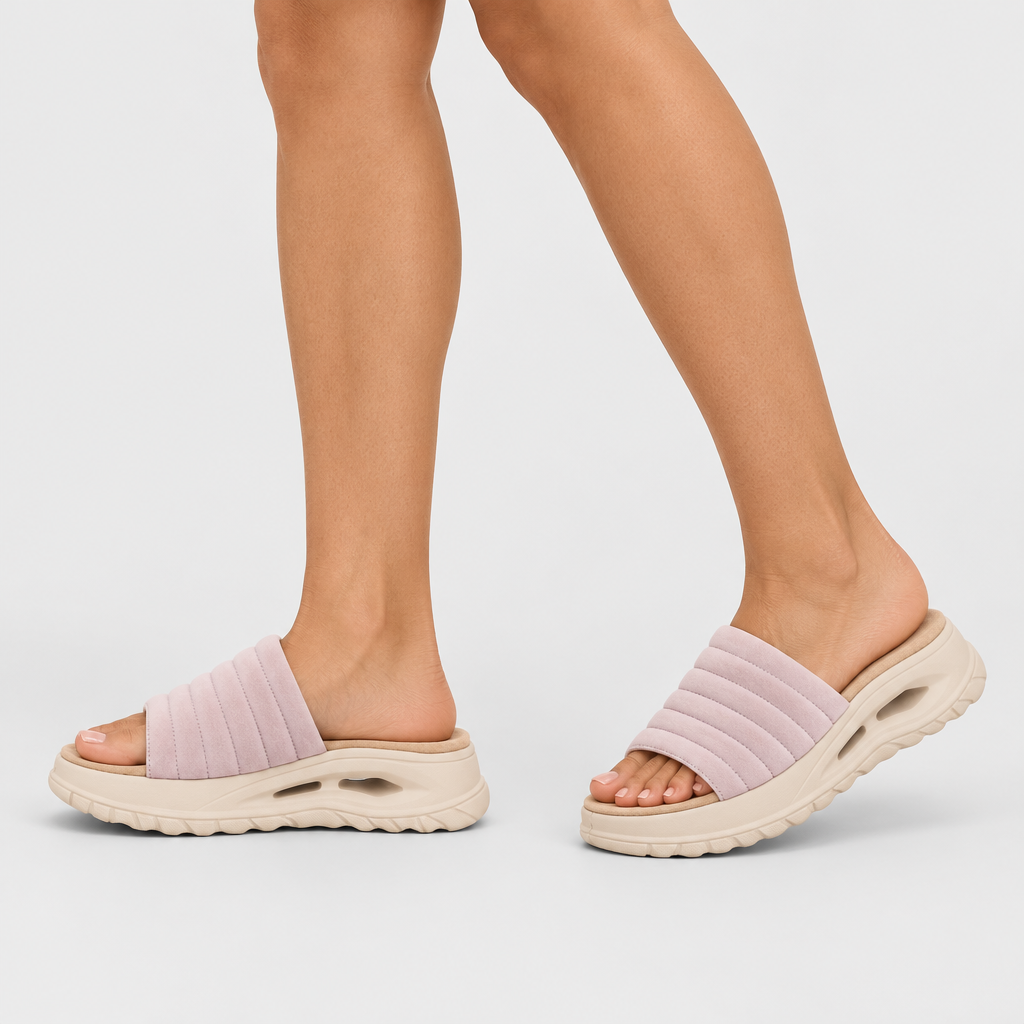 Flexus Filman Light Pink Sandal - on-foot view
