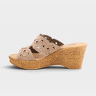 Spring Step Flamyo Beige Nubuck Slide Sandal
