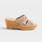 Spring Step Flamyo Beige Nubuck Slide Sandal