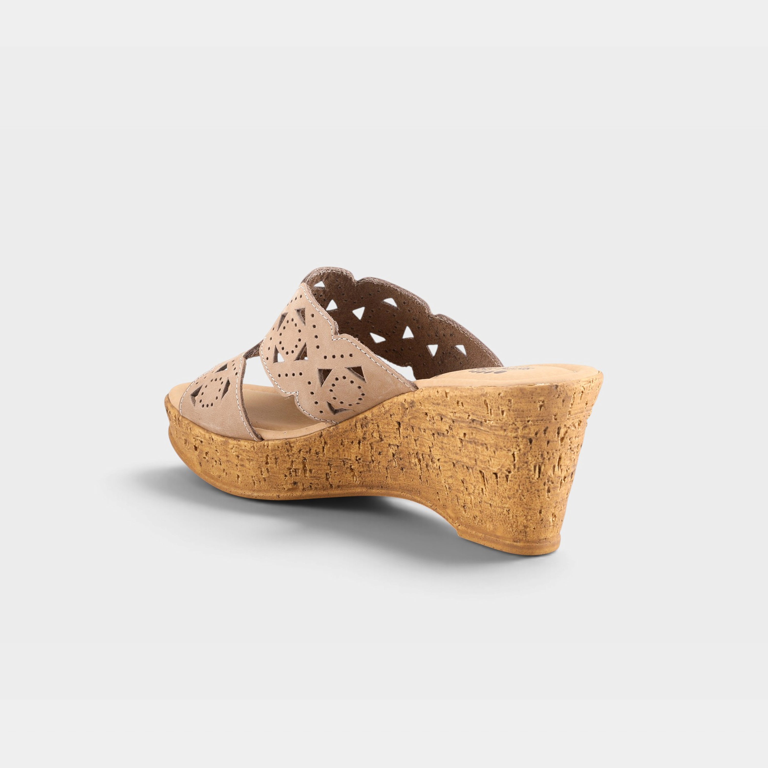 Spring Step Flamyo Beige Nubuck Slide Sandal