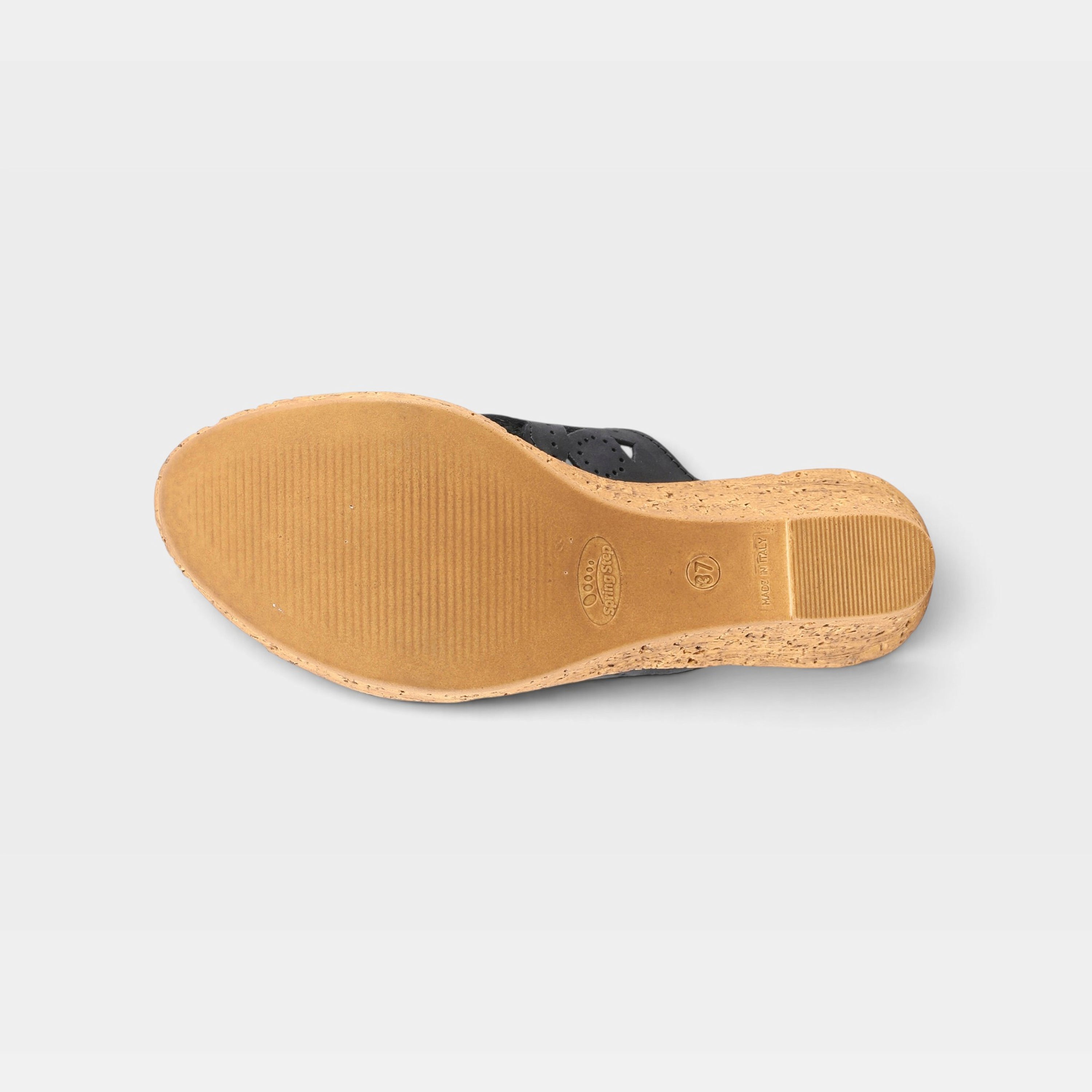 Spring Step Flamyo Black Nubuck Slide Sandal
