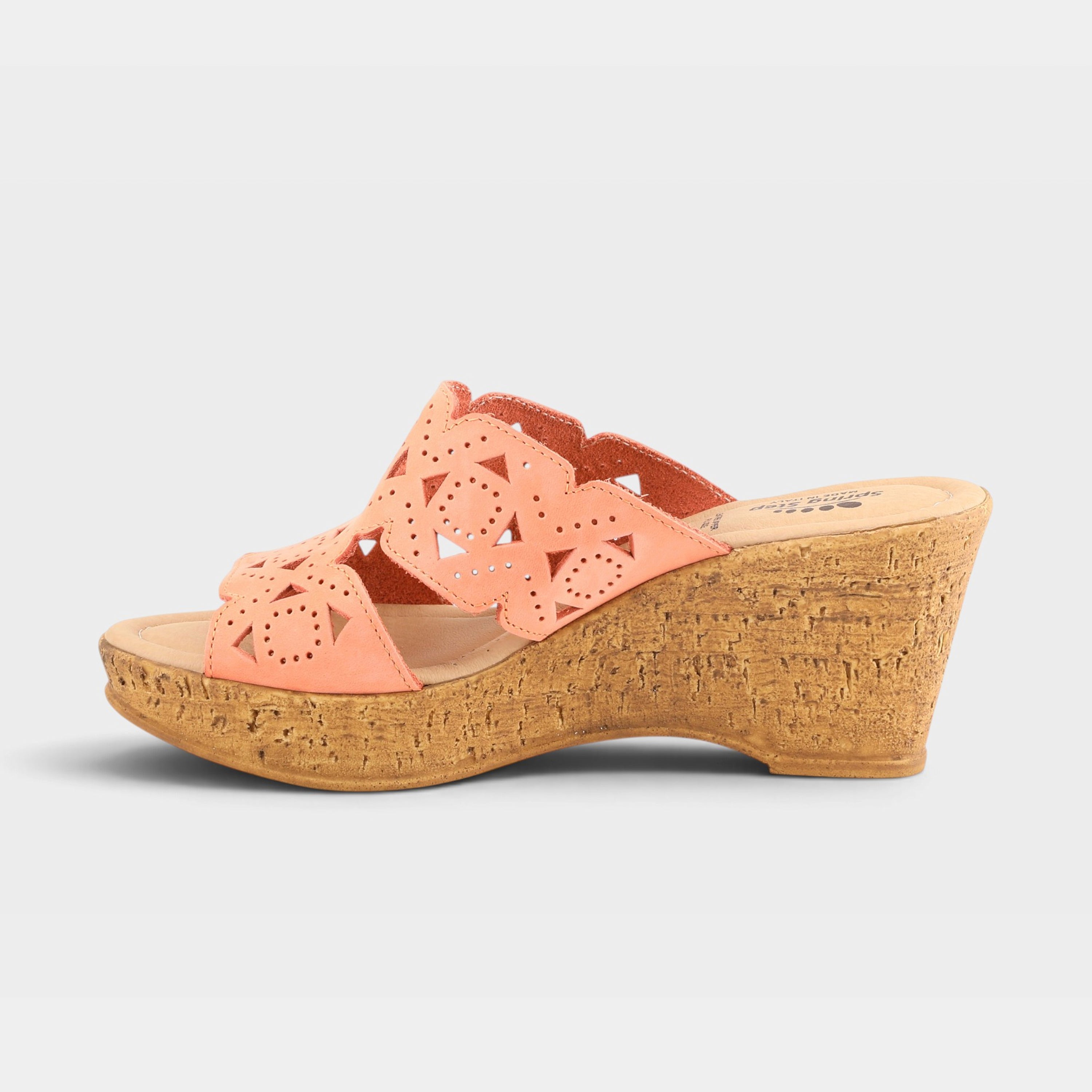 Spring Step Flamyo Peach Nubuck Slide Sandal