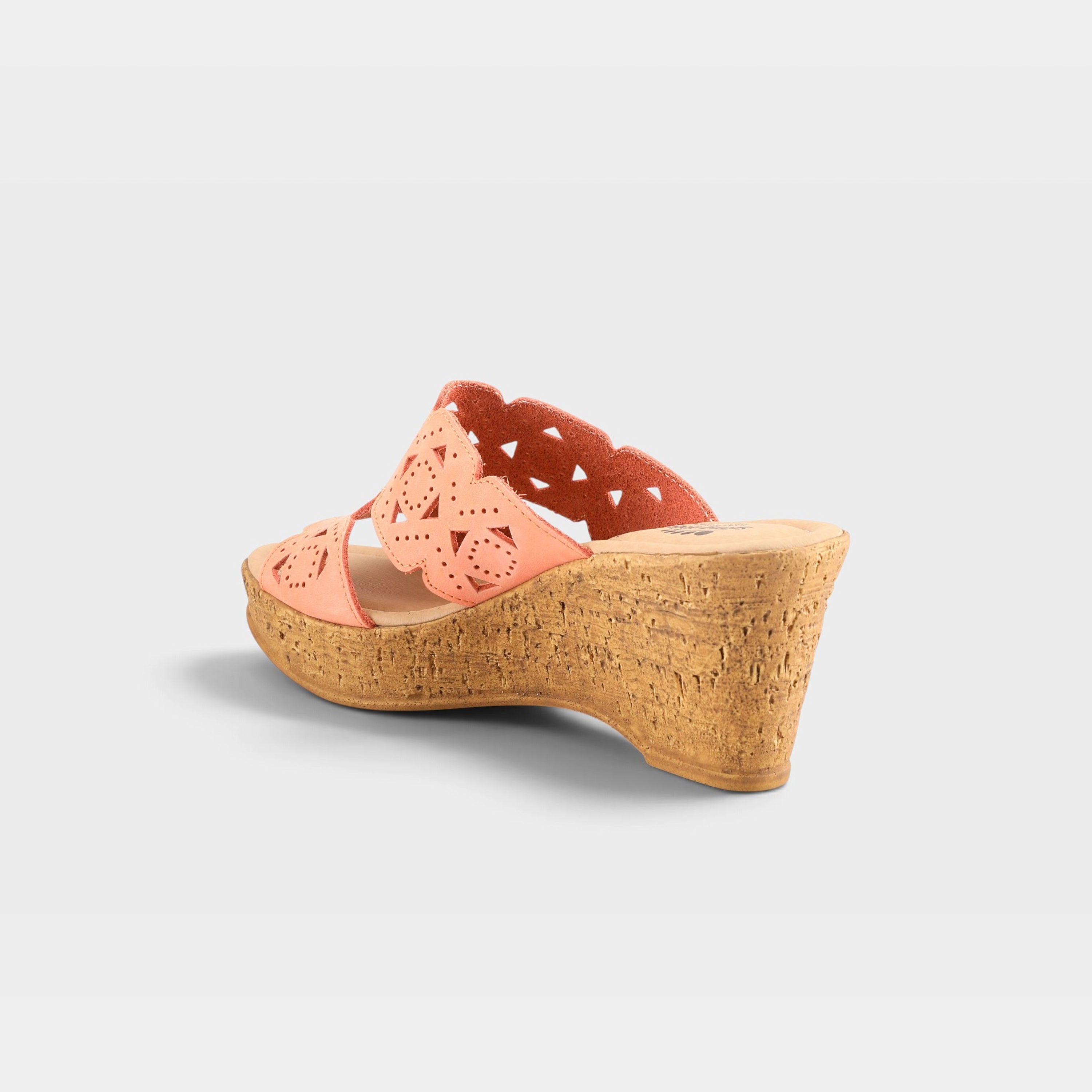 Spring Step Flamyo Peach Nubuck Slide Sandal