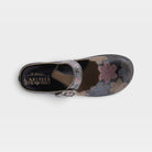 L'Artiste Flochino clogs in Black Multi, top view