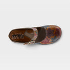 L'Artiste Flochino clogs in Tan Multi, top view