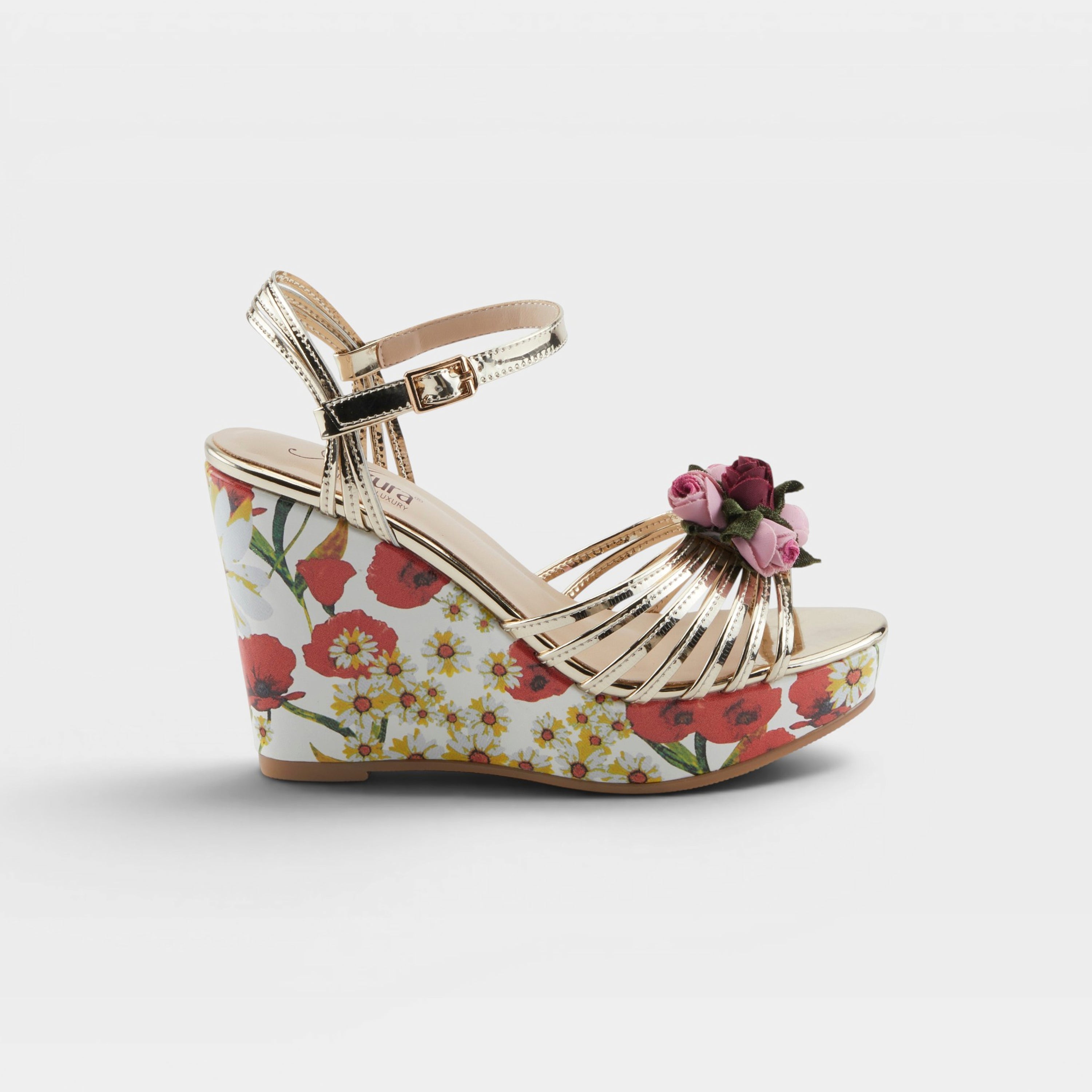 Azura Florarose Gold Sandal