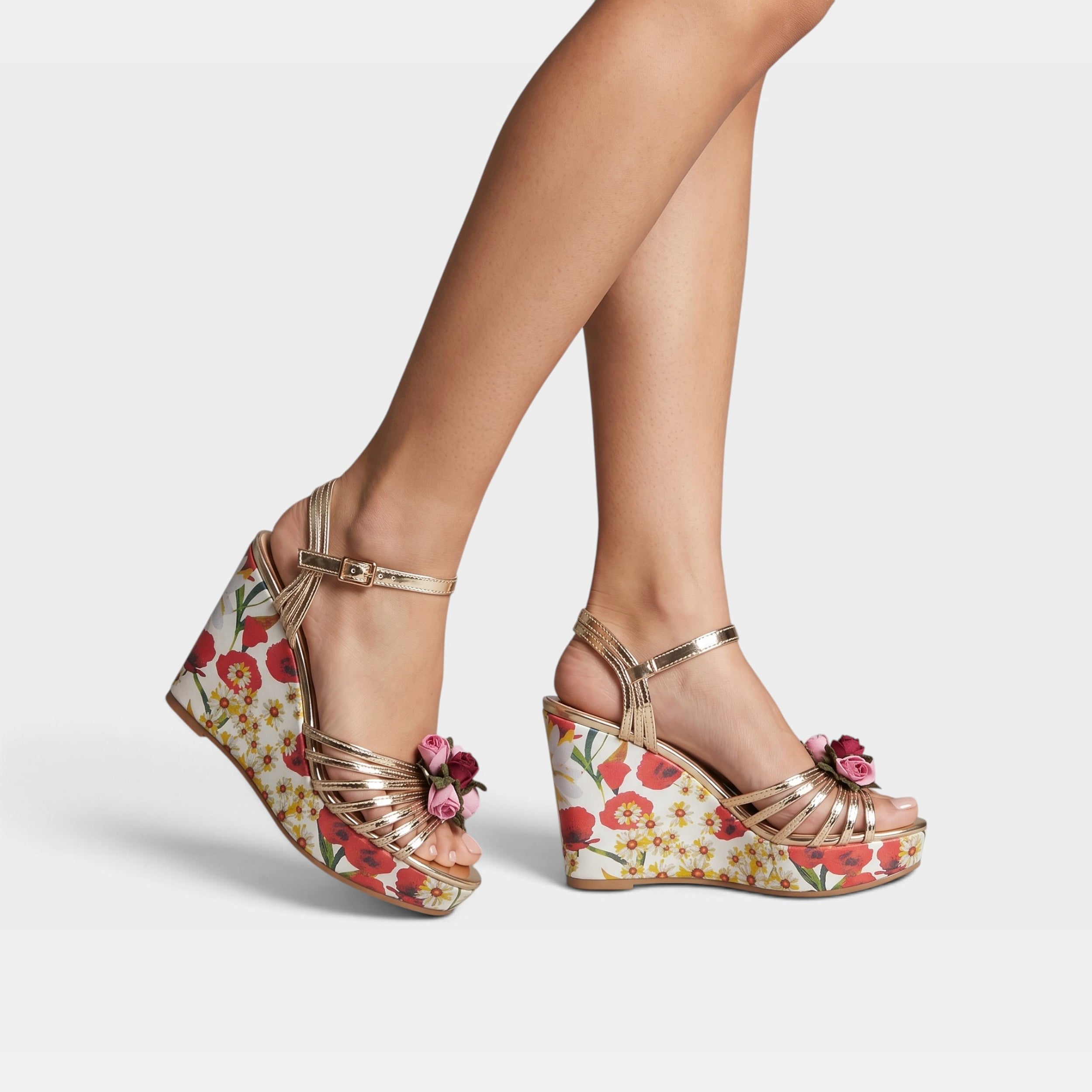 Azura Florarose Gold Sandal