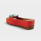 Spring Step Flowerchild Red Slide Sandal
