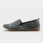 Spring Step Flowerflow Blue Slide Sandal