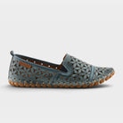 Spring Step Flowerflow Blue Slide Sandal