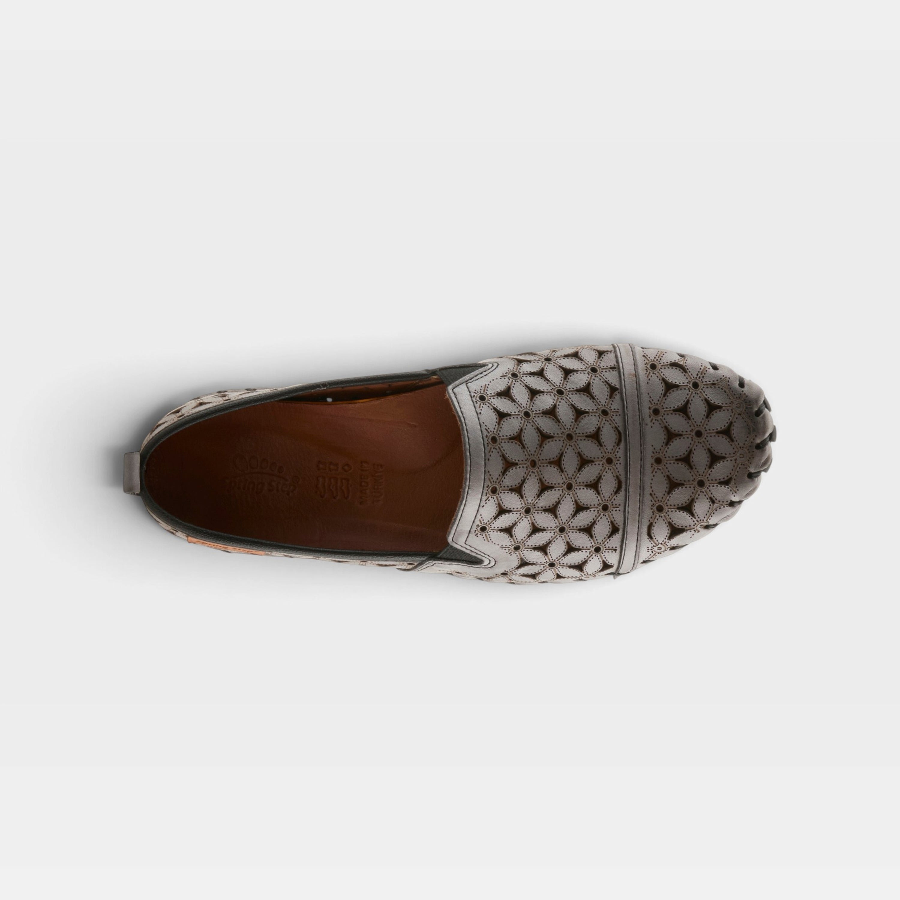 Spring Step Flowerflow Charcoal Slide Sandal