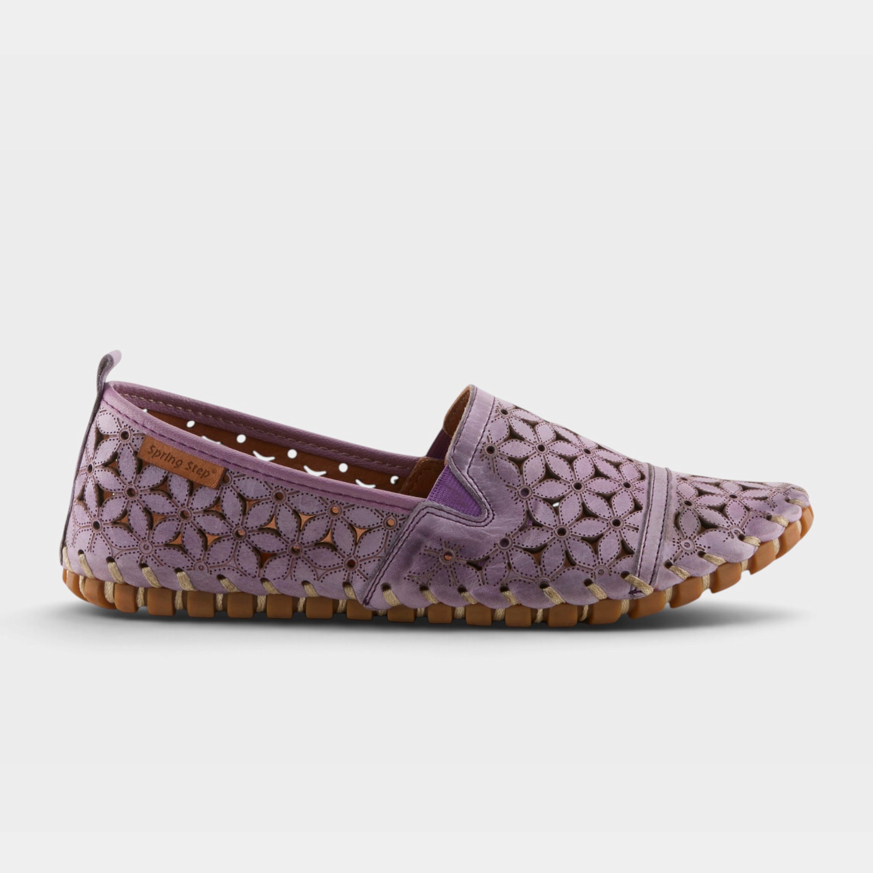 Spring Step Flowerflow Lavender Slide Sandal