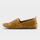 Spring Step Flowerflow Yellow Slide Sandal