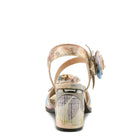 L'Artiste L'ARTISTE FLOWERPOWER SANDALS sandal in yellow multi with handcrafted leather design