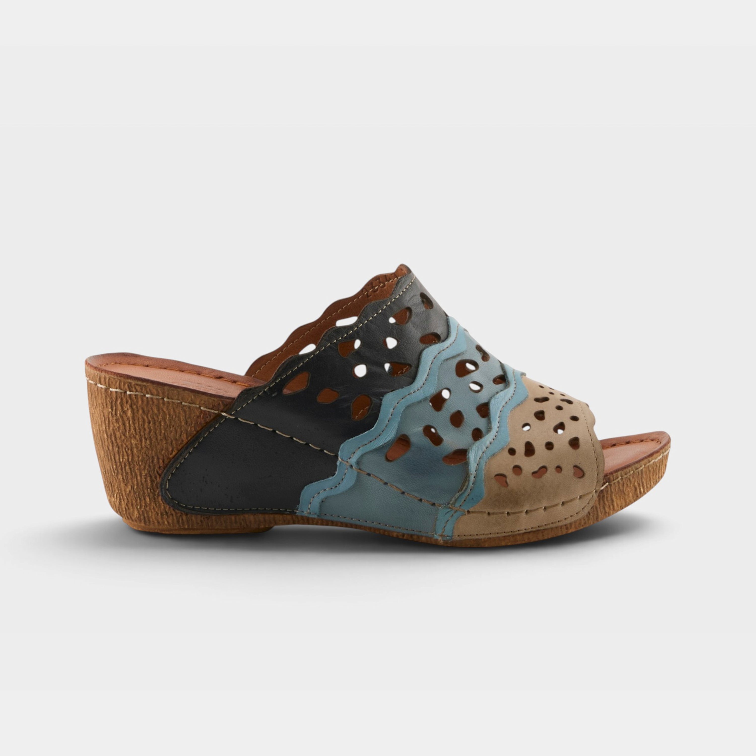 Spring Step Footy Blue Multi Sandal