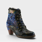 L'Artiste FORUTALUVLO BOOTS in BLUE MULTI, front view