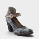 L'Artiste FOXGLOVE SHOES in BLACK MULTI, front view