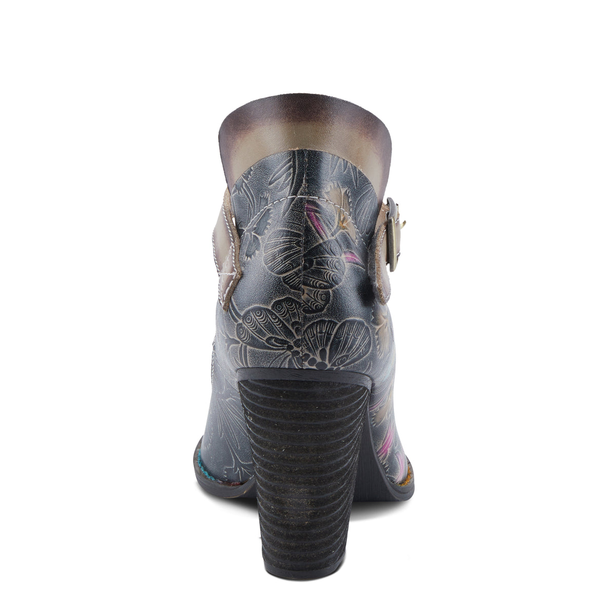 L'Artiste L'ARTISTE FOXGLOVE SHOES shoe in black multi with handcrafted leather design