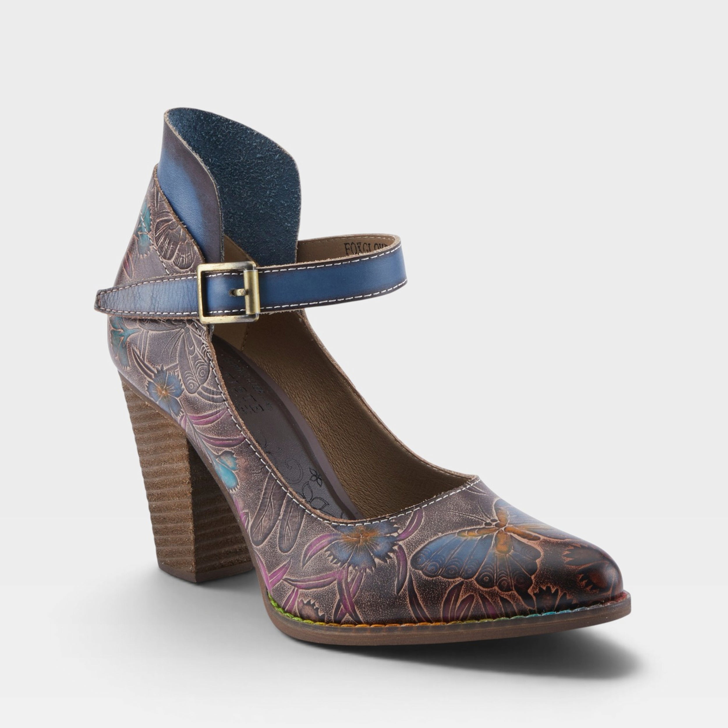 L'Artiste FOXGLOVE SHOES in CHOCOLATE MULTI, front view