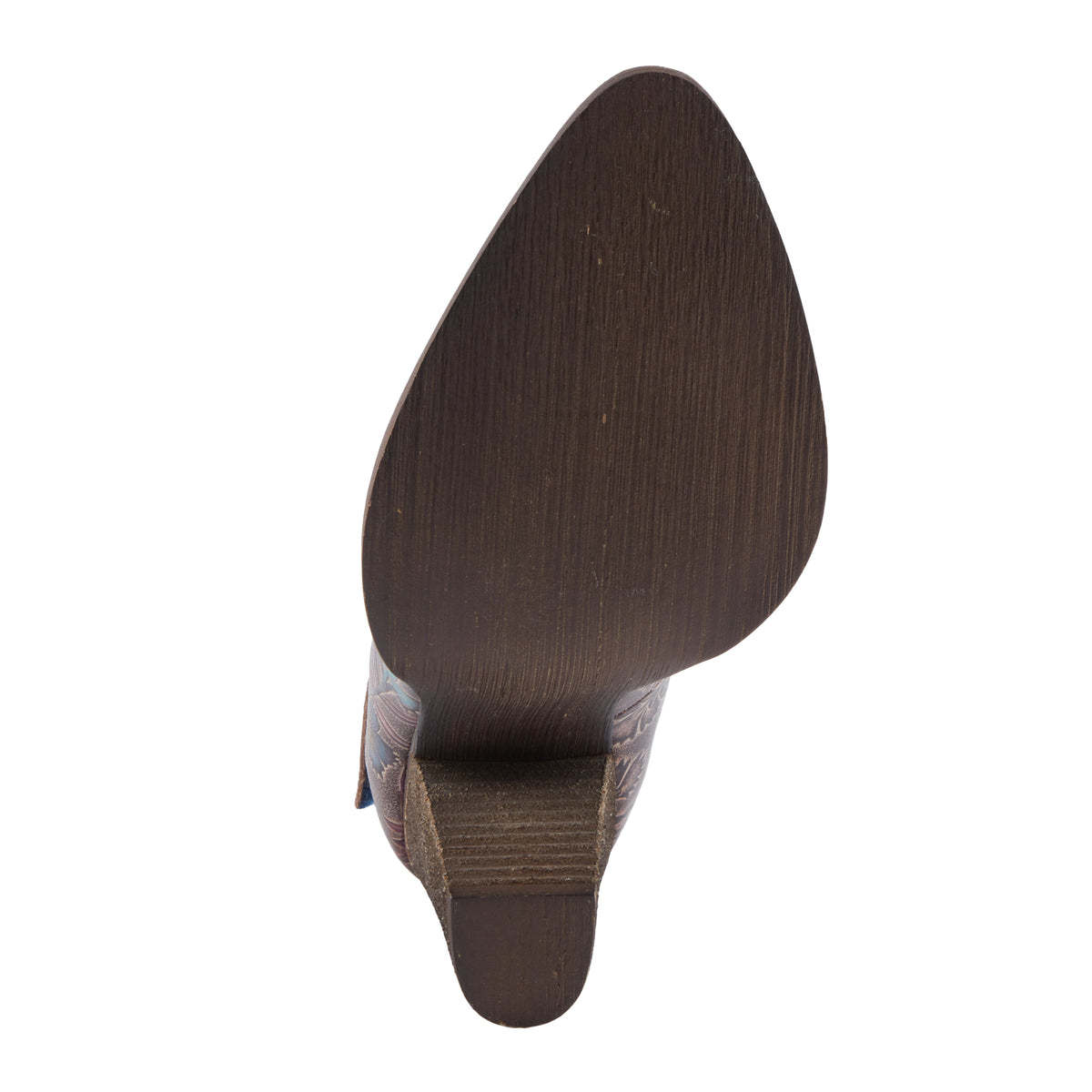 L'Artiste L'ARTISTE FOXGLOVE SHOES shoe in chocolate multi with handcrafted leather design