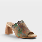 L'Artiste FOXXILA SANDALS in BEIGE MULTI, front view