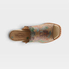 L'Artiste Foxxila sandals in Beige Multi, top view