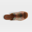 L'Artiste Foxxila sandals in Brown Multi, top view