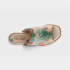 L'Artiste Foxxila sandals in Light Beige Multi, top view