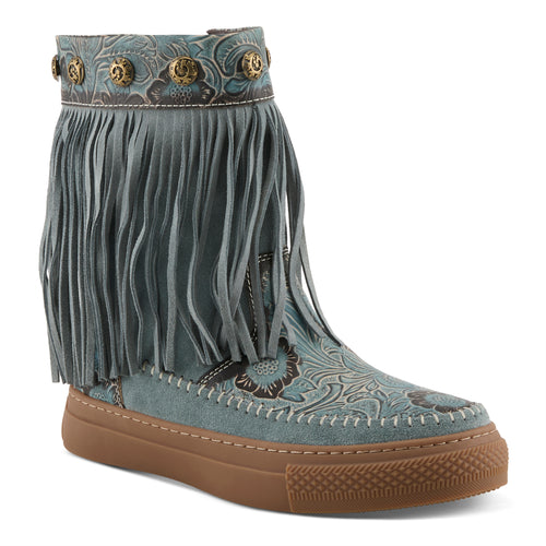 L'artiste Fringely Western Mid Calf Bootie – Spring Step Shoes