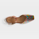 L'Artiste Funferbiz shoes in Camel Multi, top view