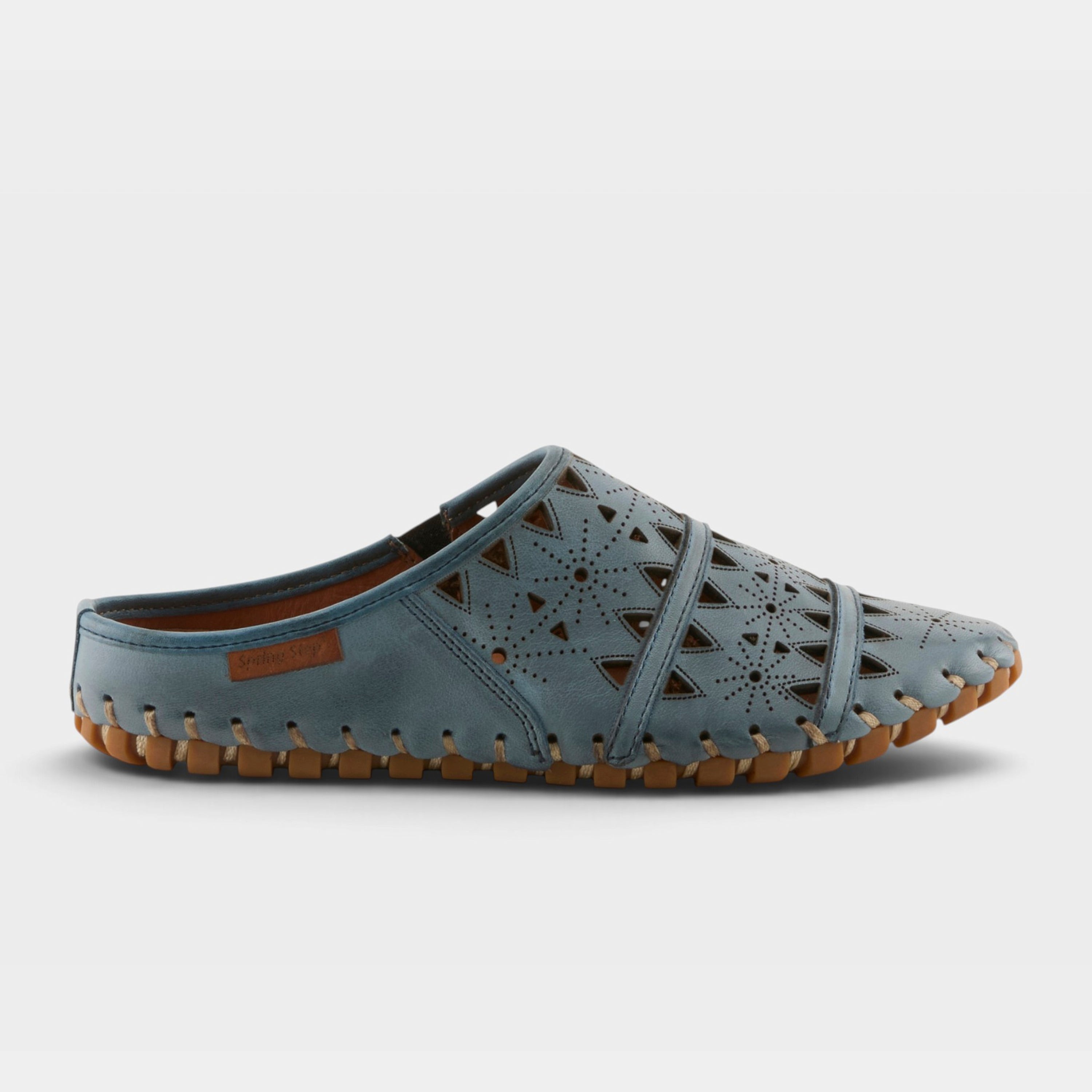 Spring Step Fusalide Blue Slip-On Clog Shoe