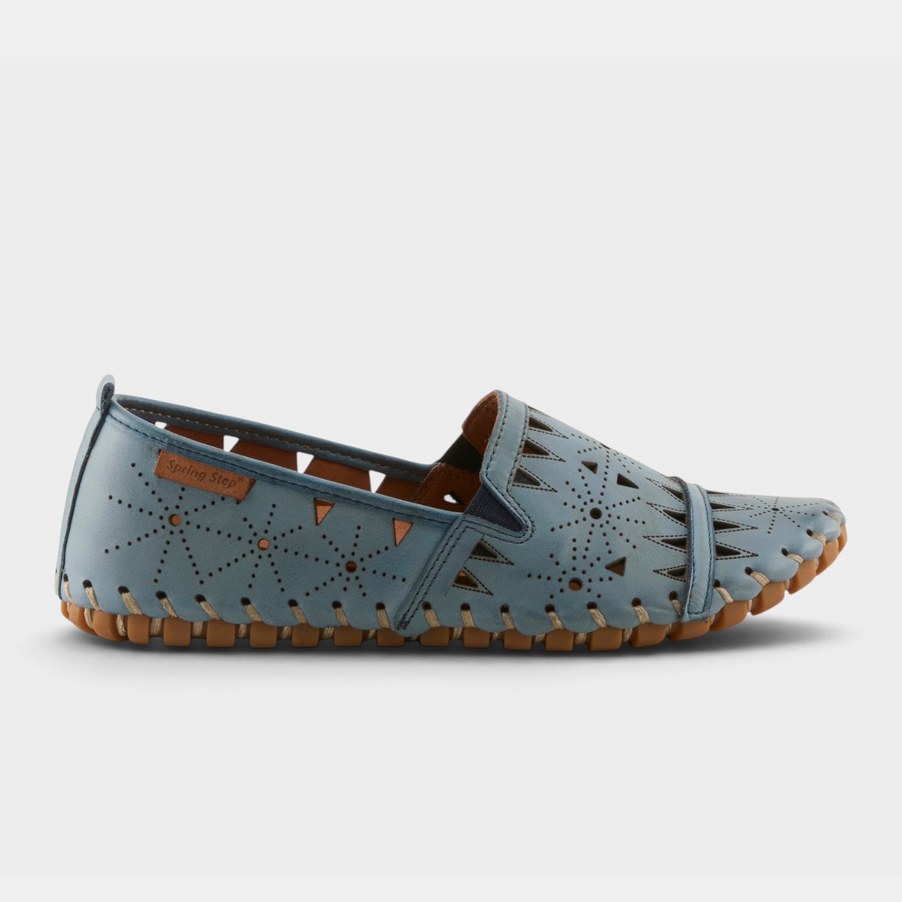 Spring Step Fusaro Blue Loafer Shoe