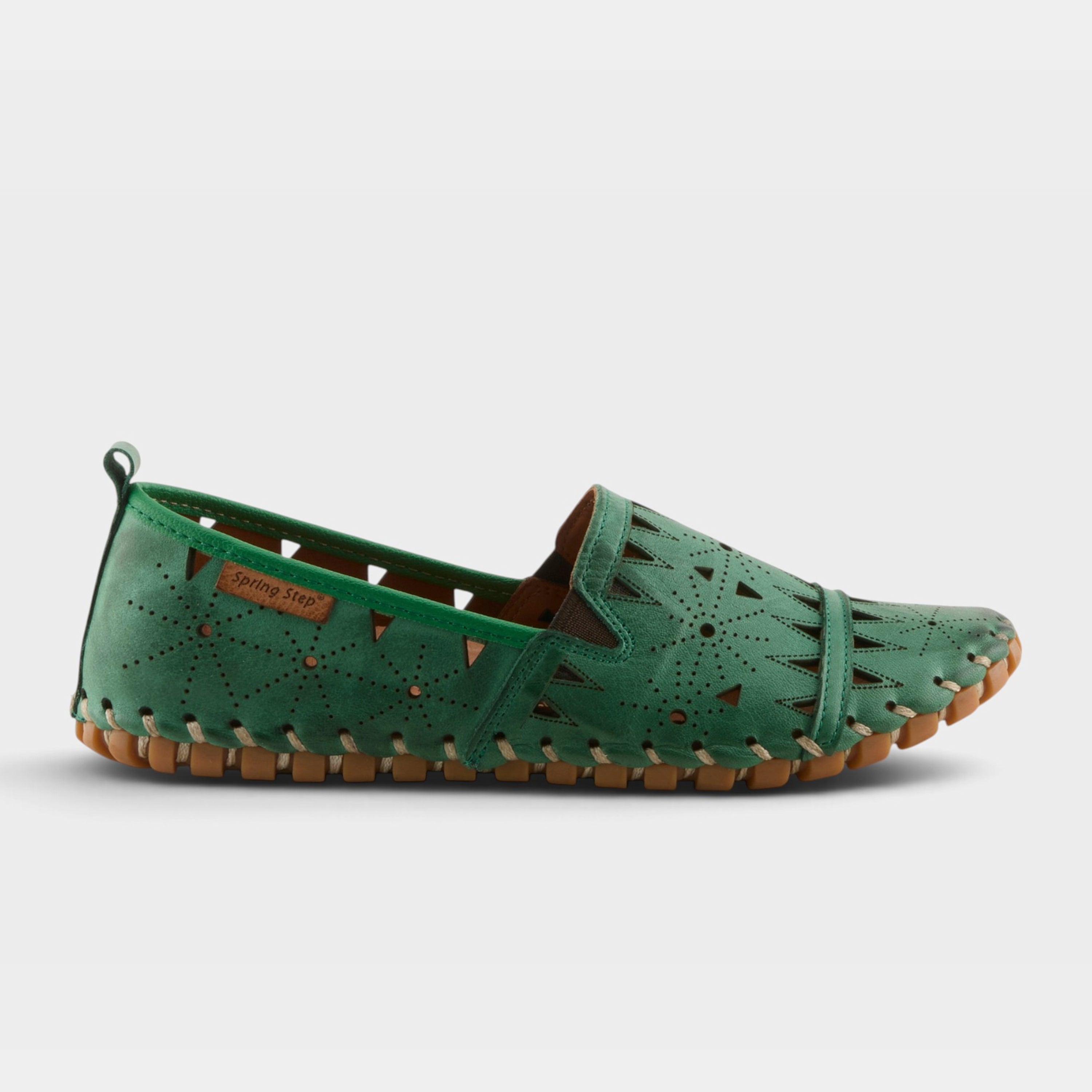 Spring Step Fusaro Green Loafer Shoe