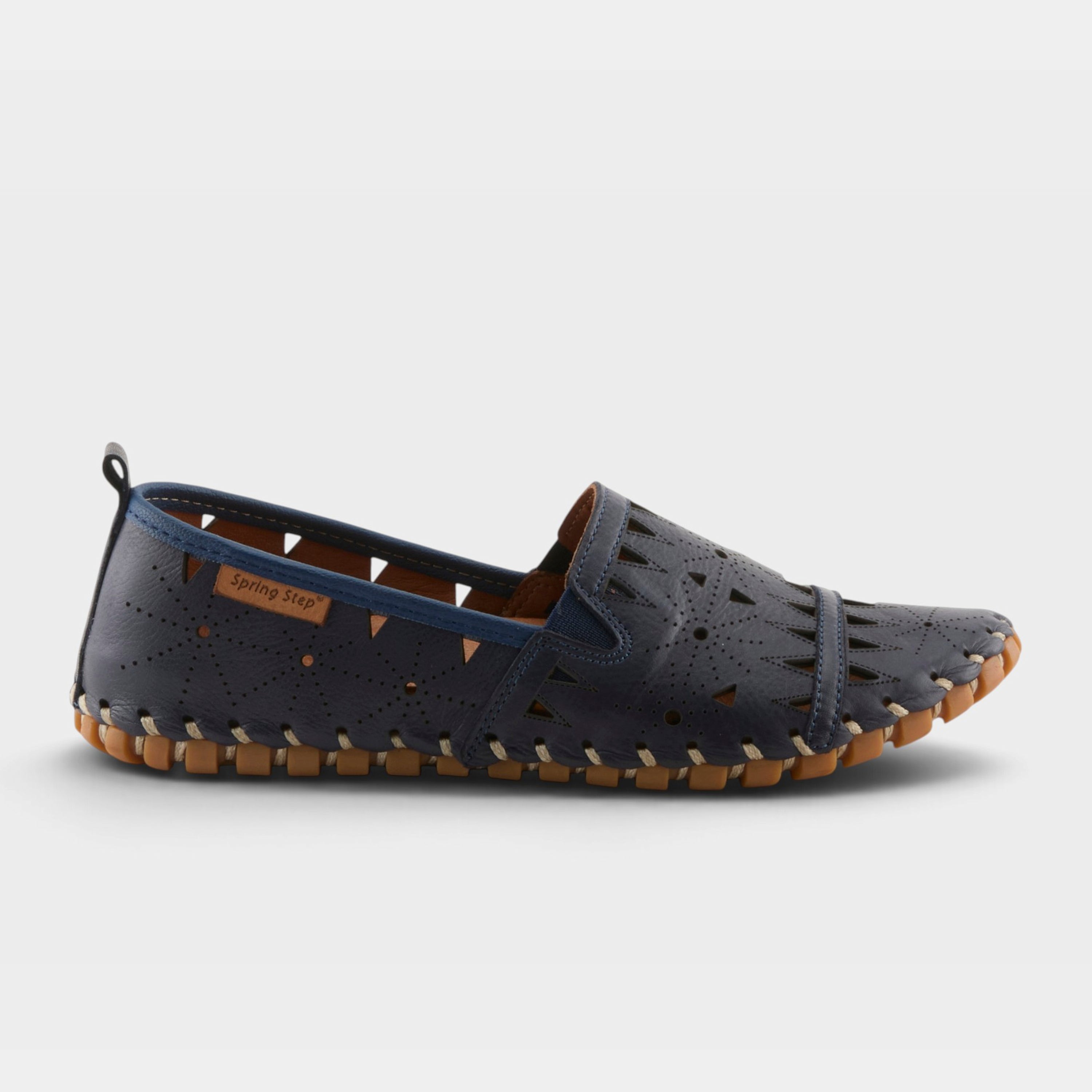 Spring Step Fusaro Navy Loafer Shoe