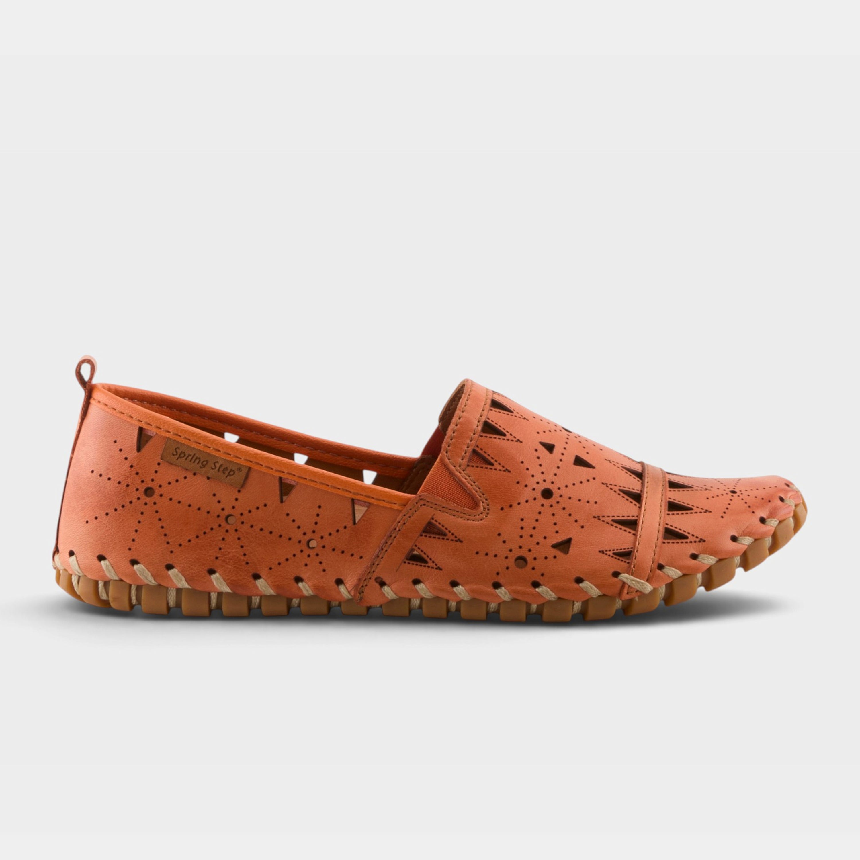 Spring Step Fusaro Orange Loafer Shoe