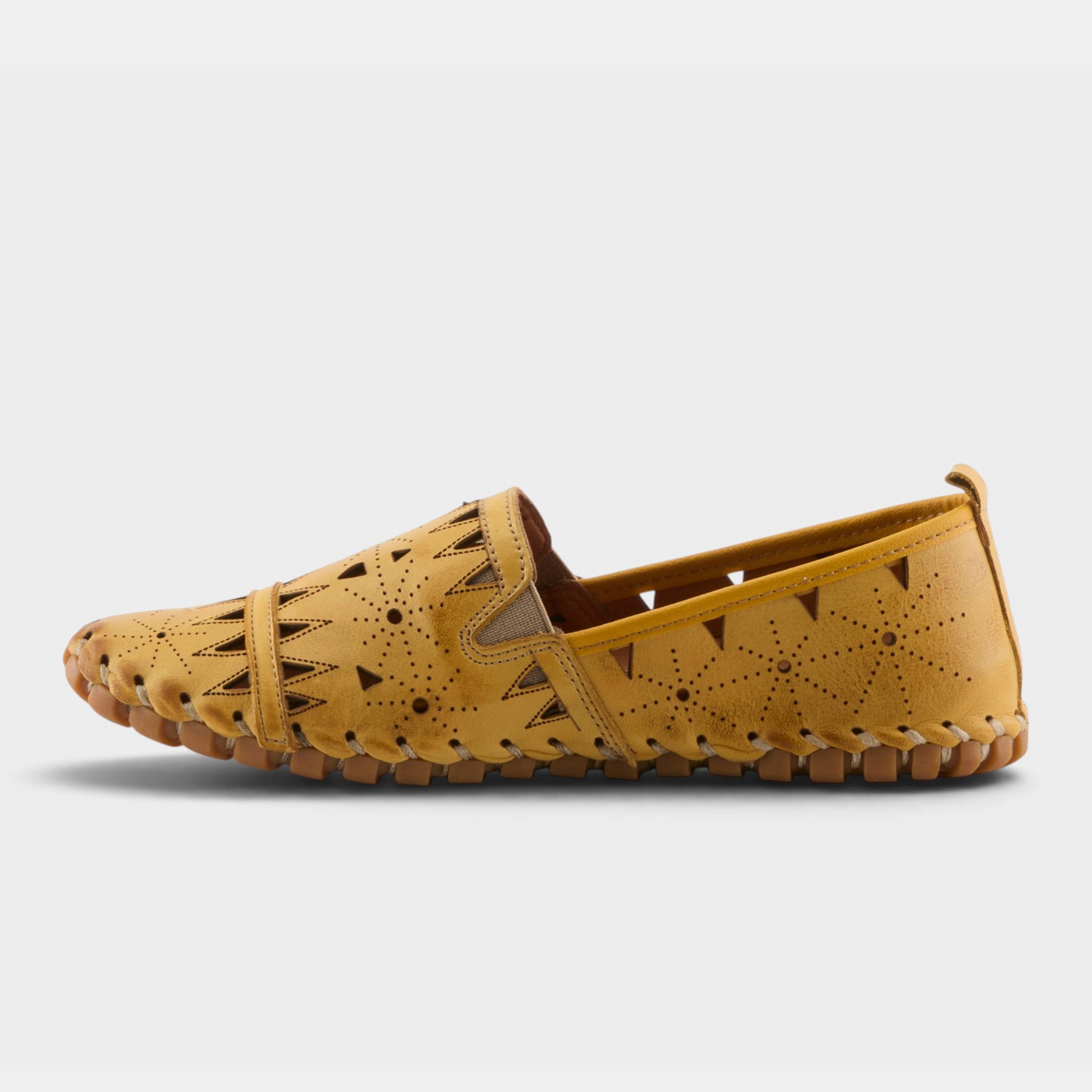 Spring Step Fusaro Yellow Loafer Shoe