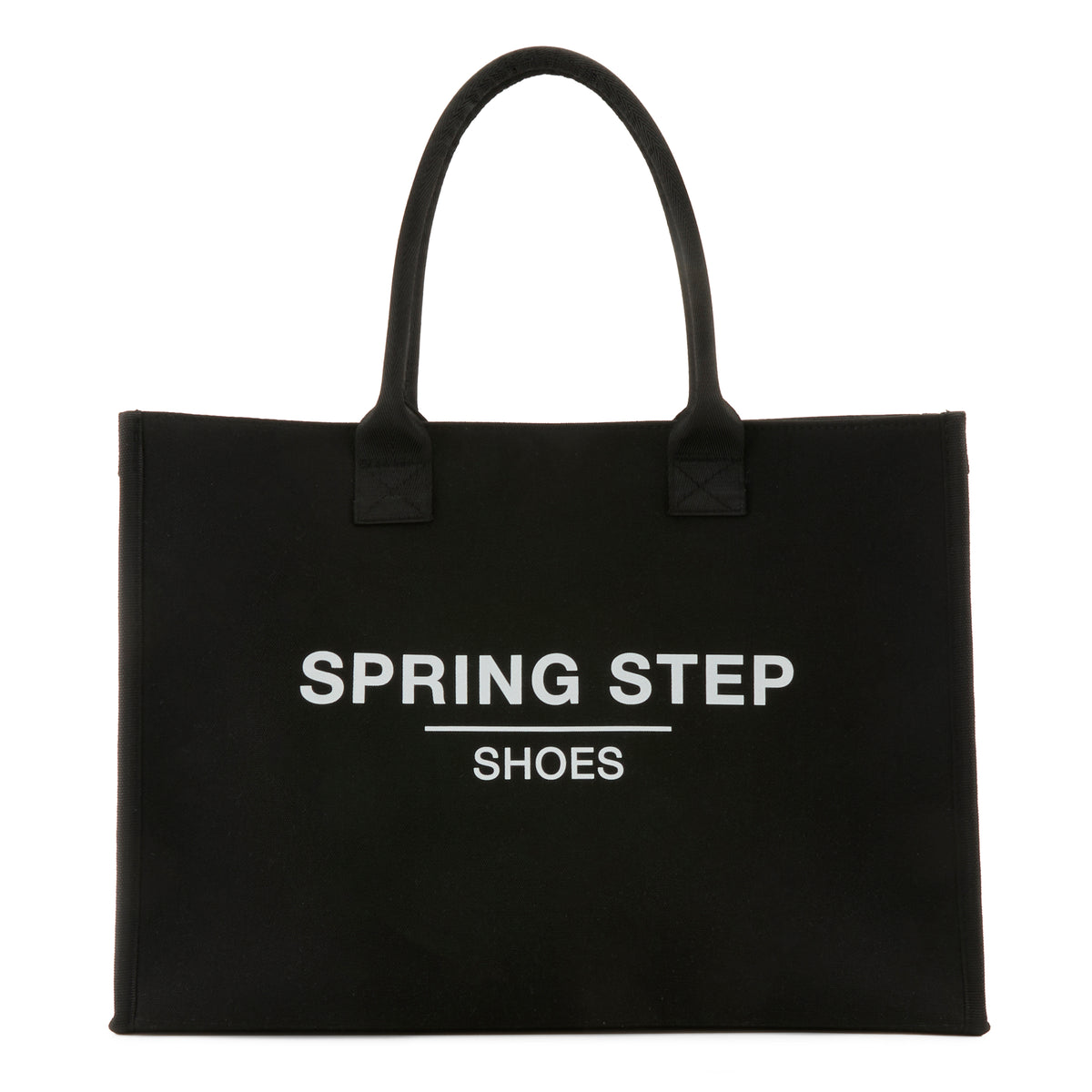 Spring Step SPRING STEP SHOES BRANDED TOTE BAG shoe in black with comfortable everyday design