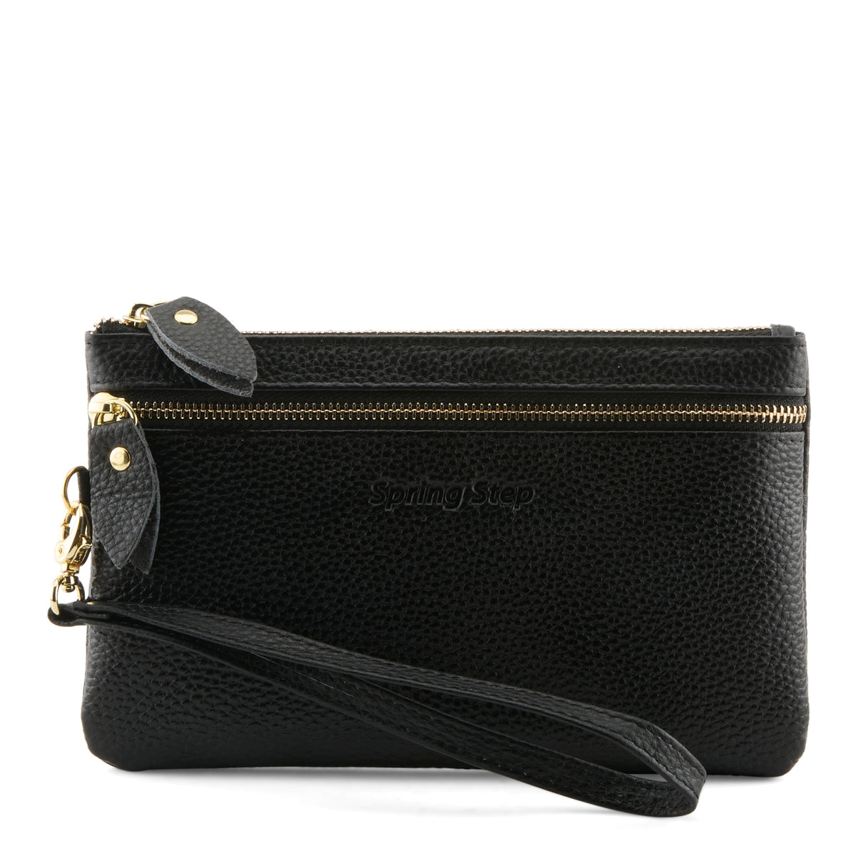 Spring Step SPRING STEP LEATHER WRISTLET shoe in black with leather upper