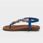 Patrizia Gadelina Blue Multi Sandal