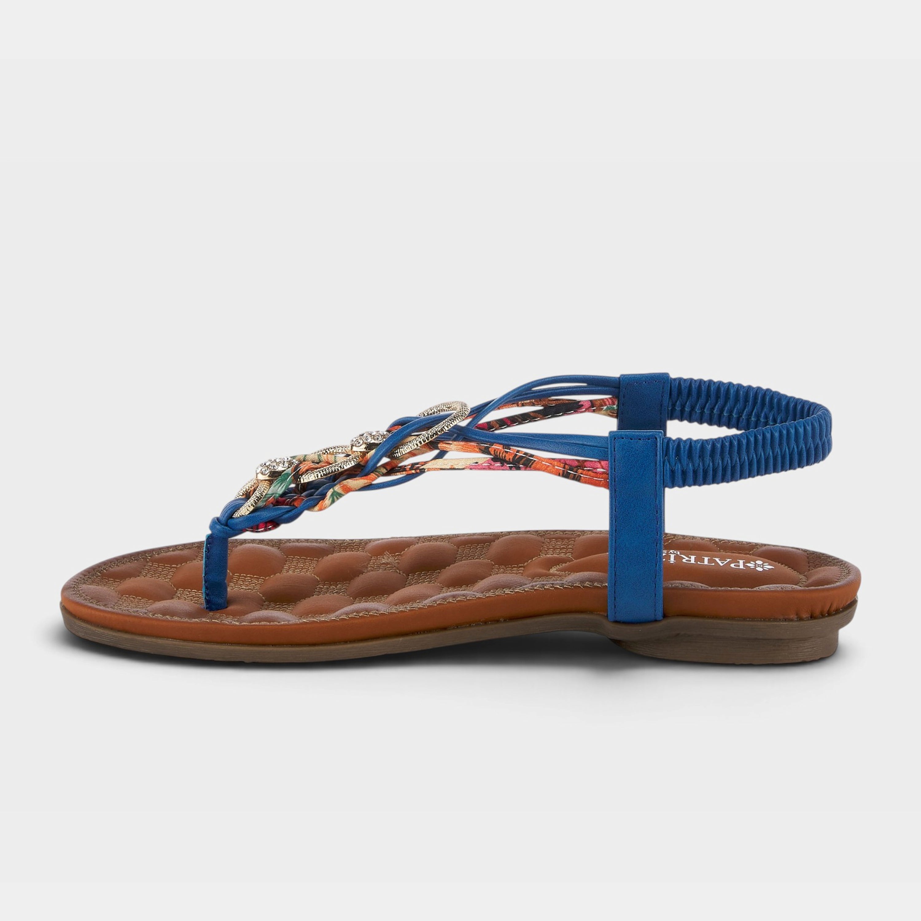 Patrizia Gadelina Blue Multi Sandal