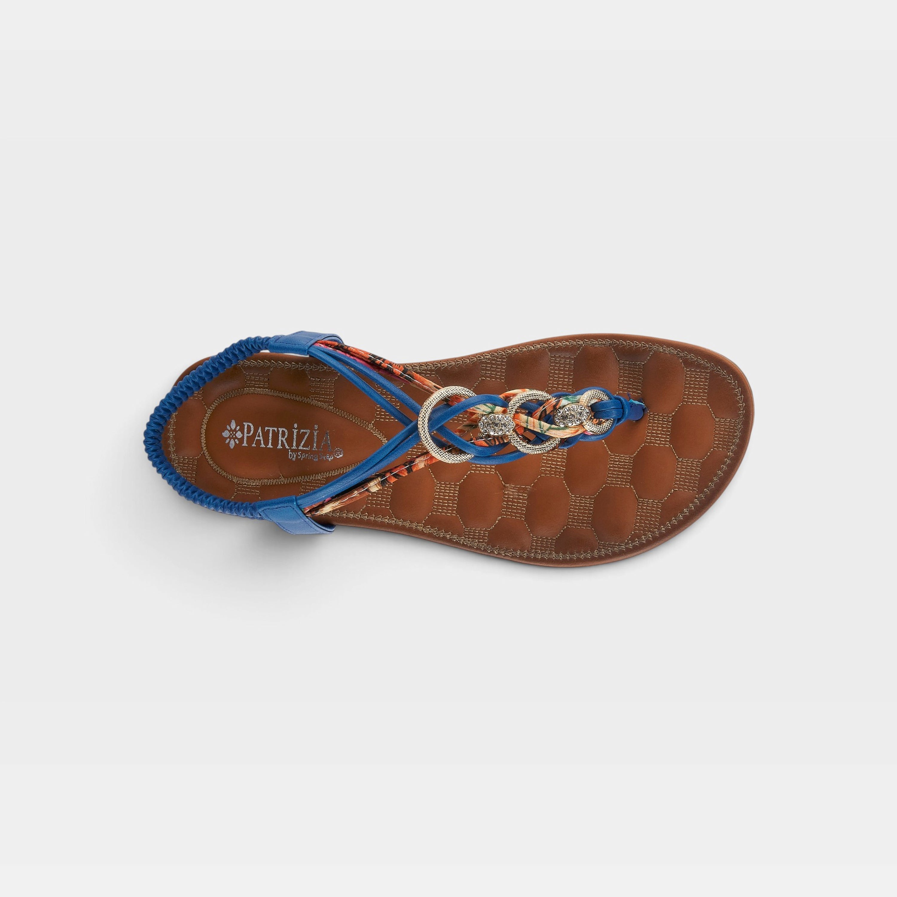 Patrizia Gadelina Blue Multi Sandal