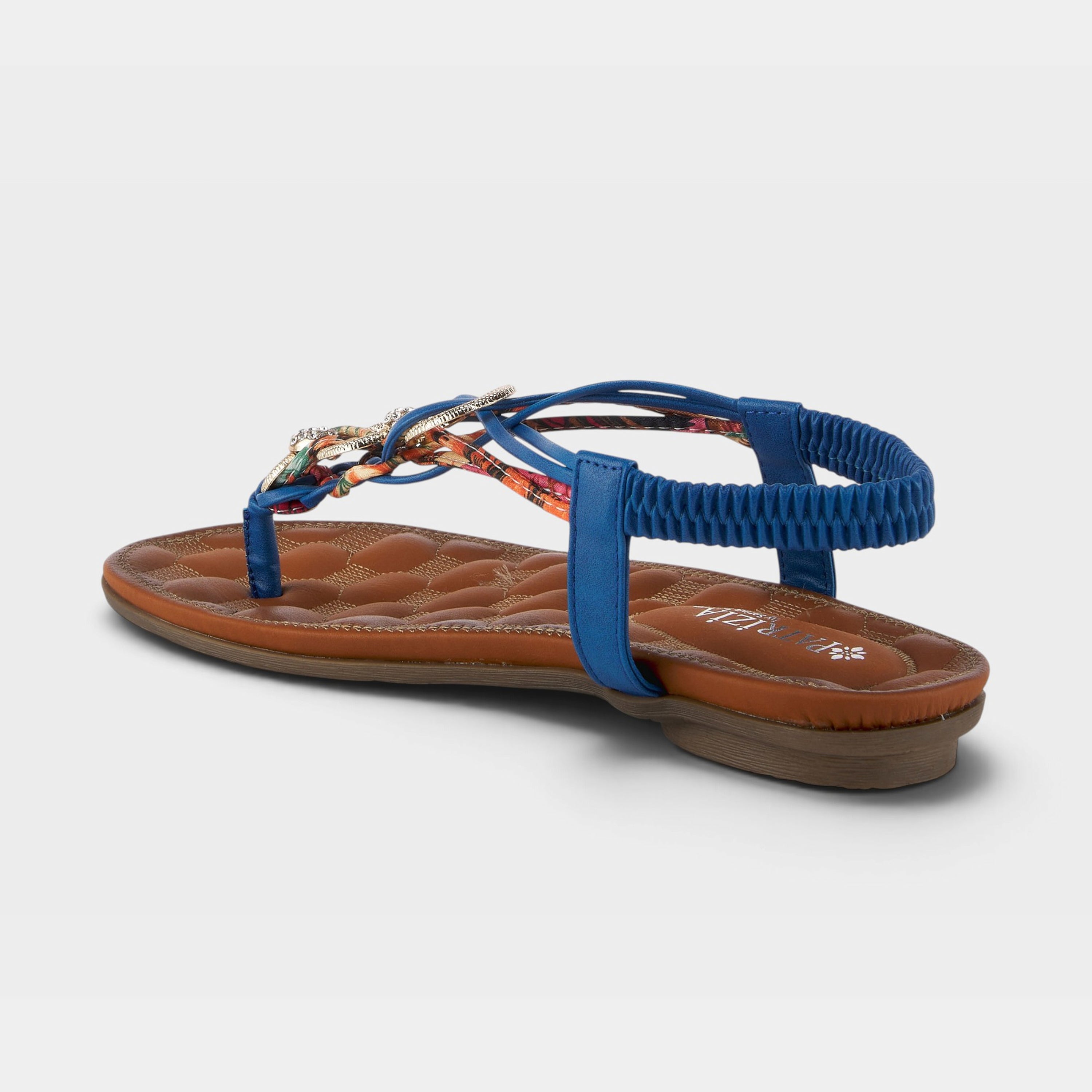 Patrizia Gadelina Blue Multi Sandal