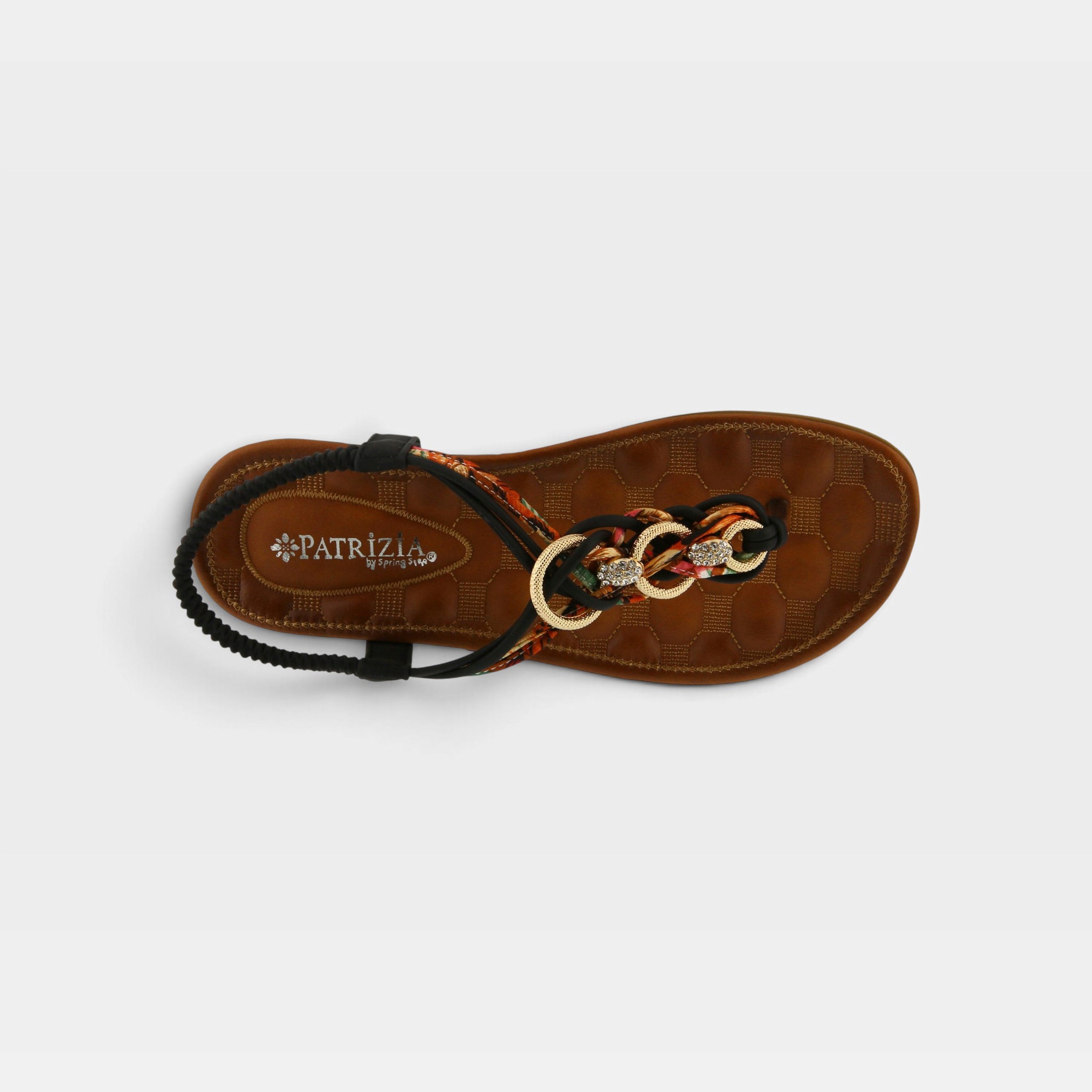 Patrizia Gadelina Black Multi Sandal