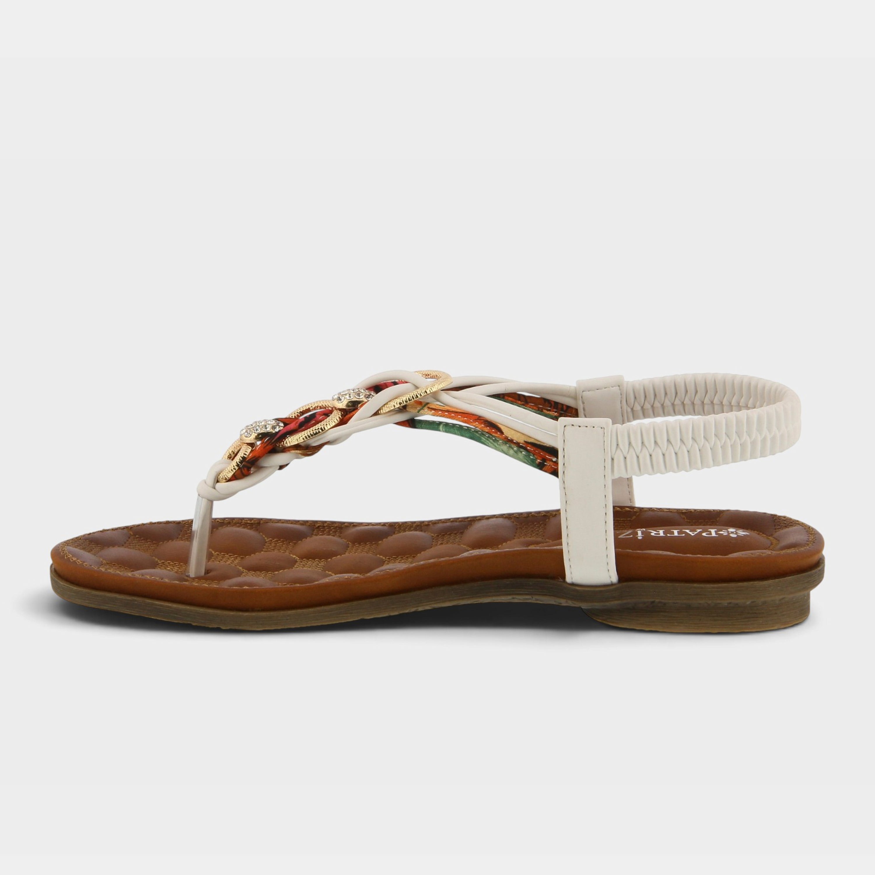 Patrizia Gadelina White Multi Sandal