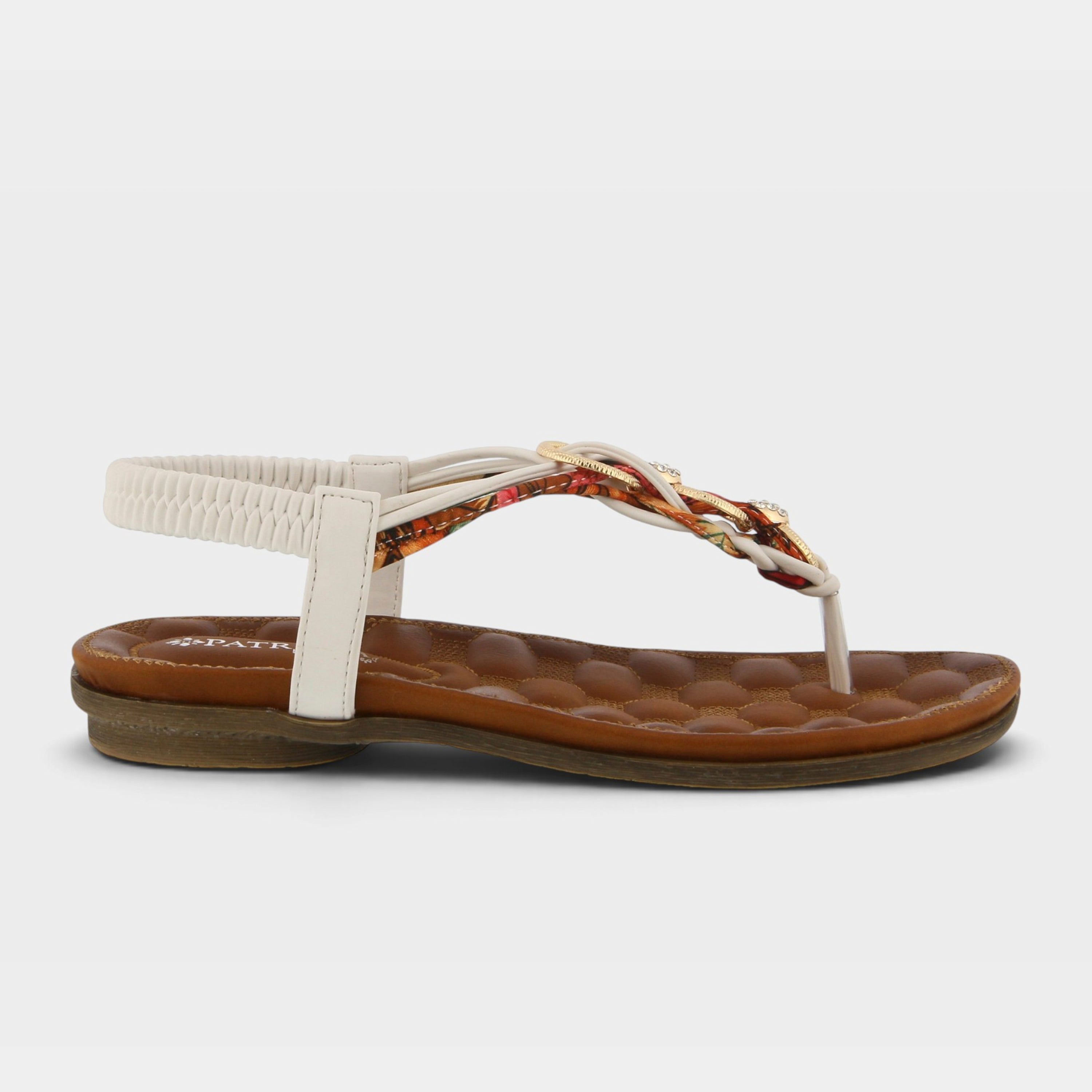 Patrizia Gadelina White Multi Sandal
