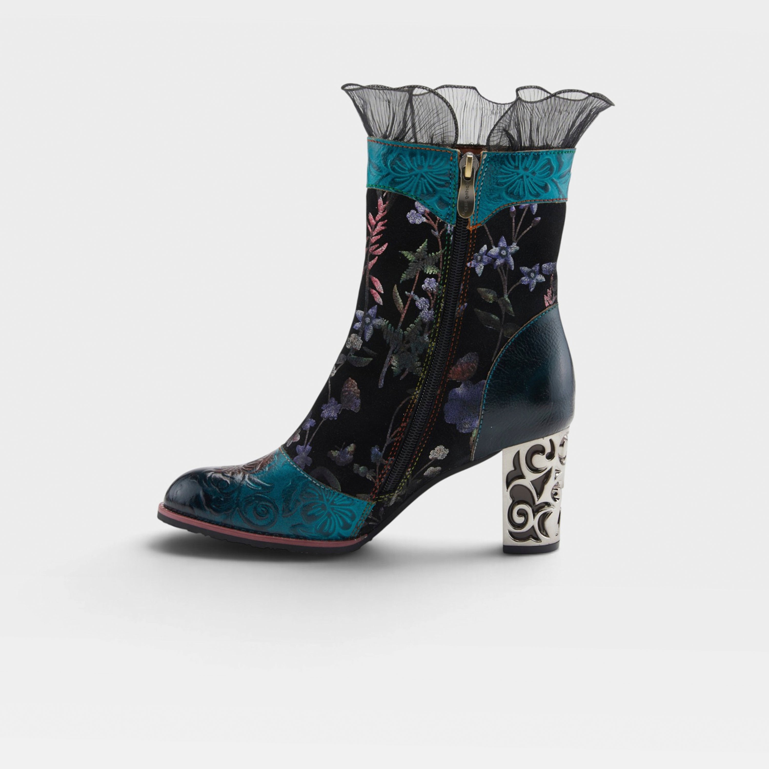 L`Artiste Gaga Mid-Calf Zipper Boots for women - Spring Step Shoes