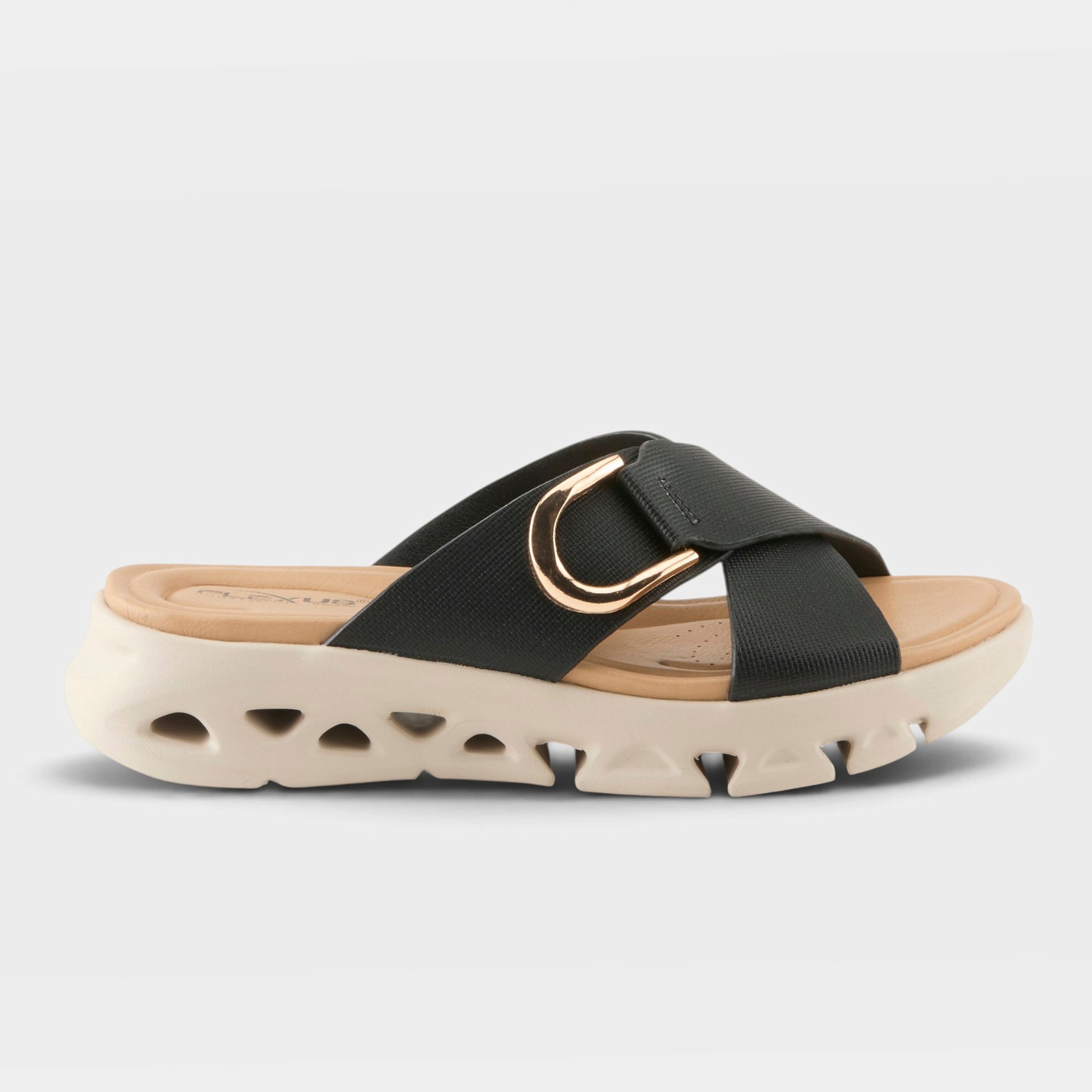 Flexus Gaige Black Sandal