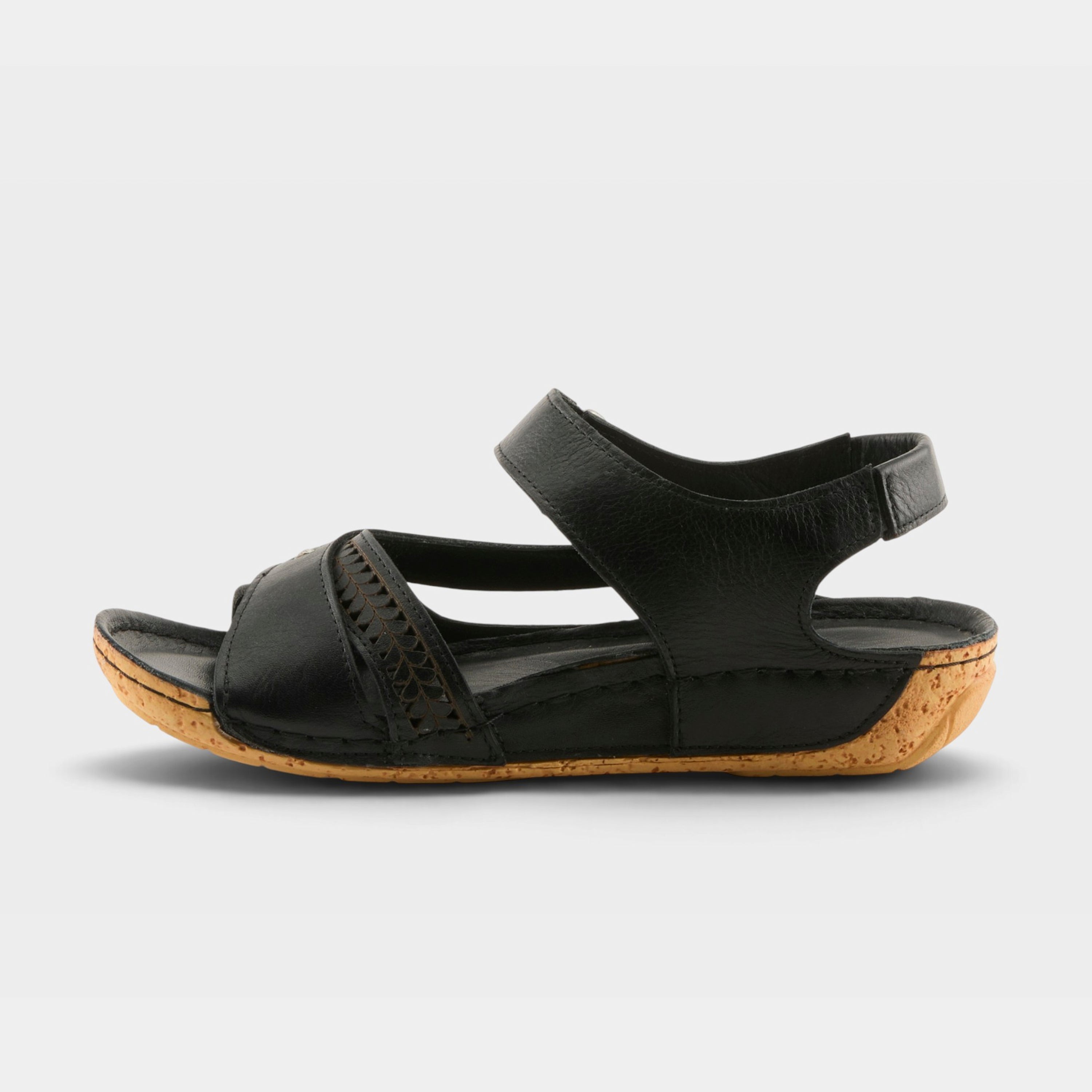 Spring Step Galaire Black Sandal