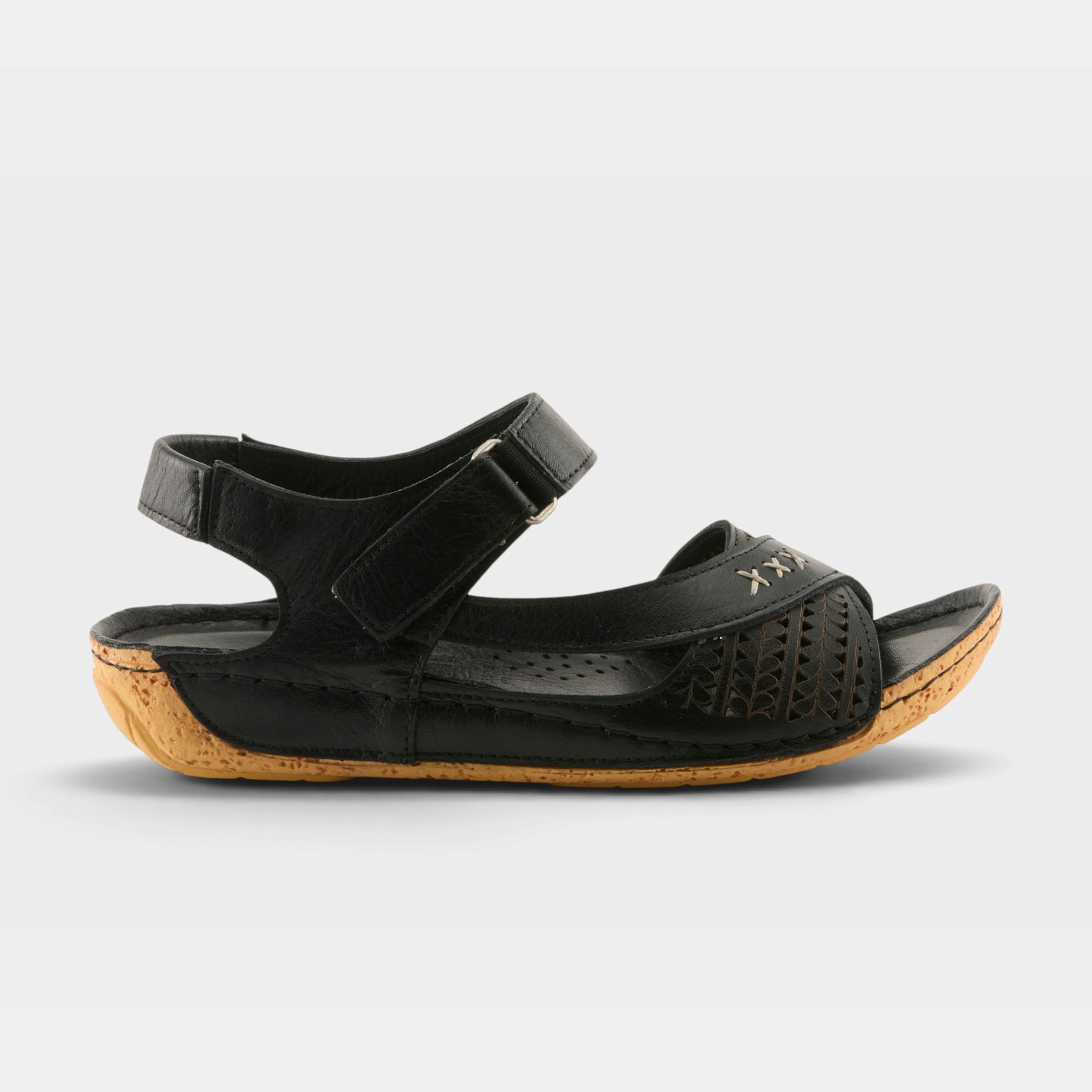 Spring Step Galaire Black Sandal