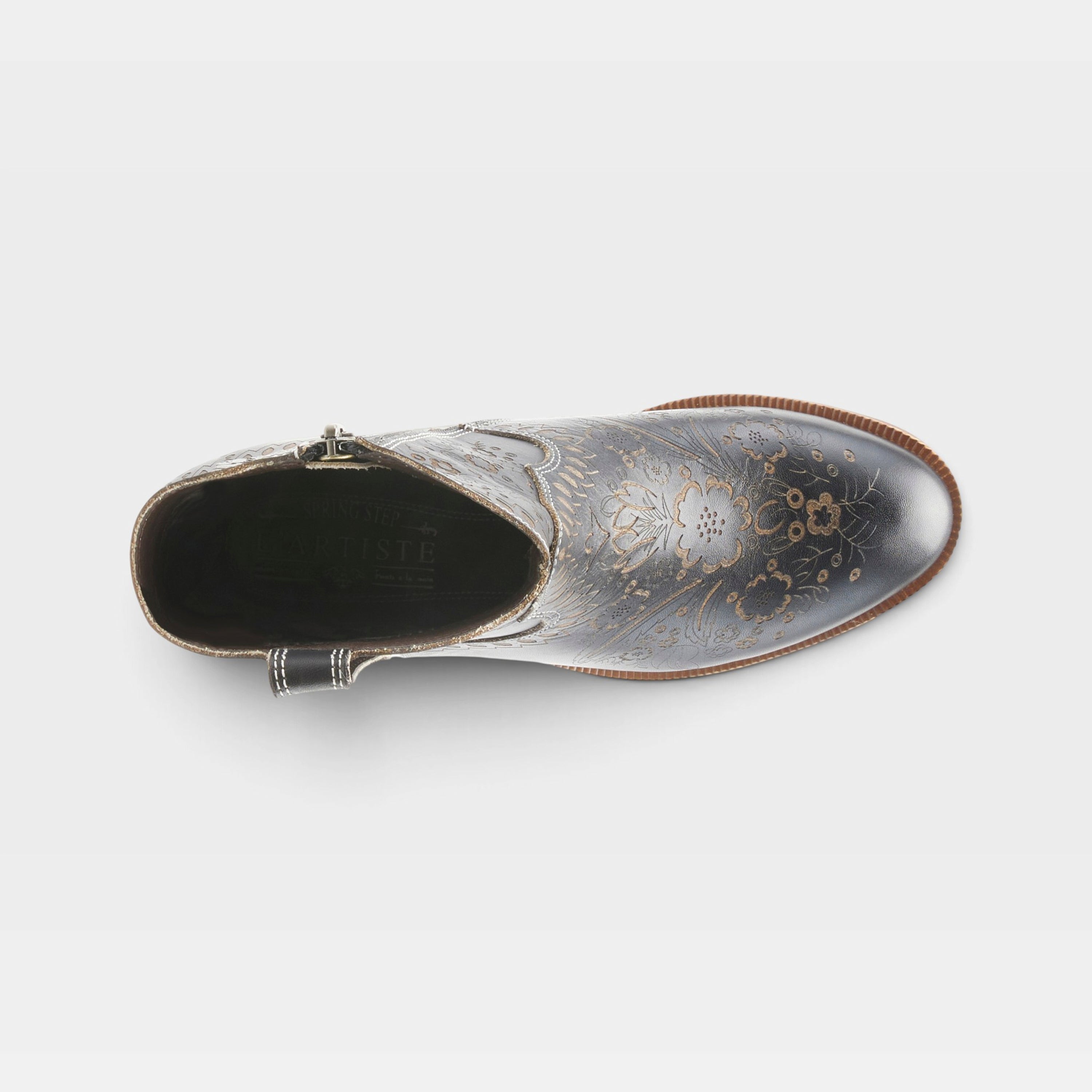 L'Artiste Galop boot in Black, top view